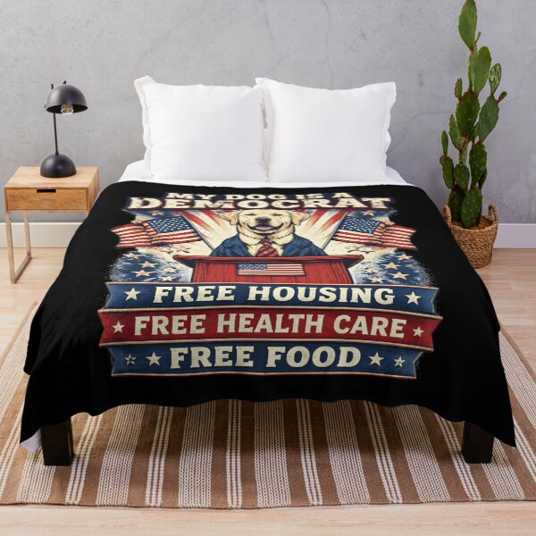 Item preview, My Dog Is A Democrat Golden Retriever Funny Political Dog designed and sold by PROPera-design.