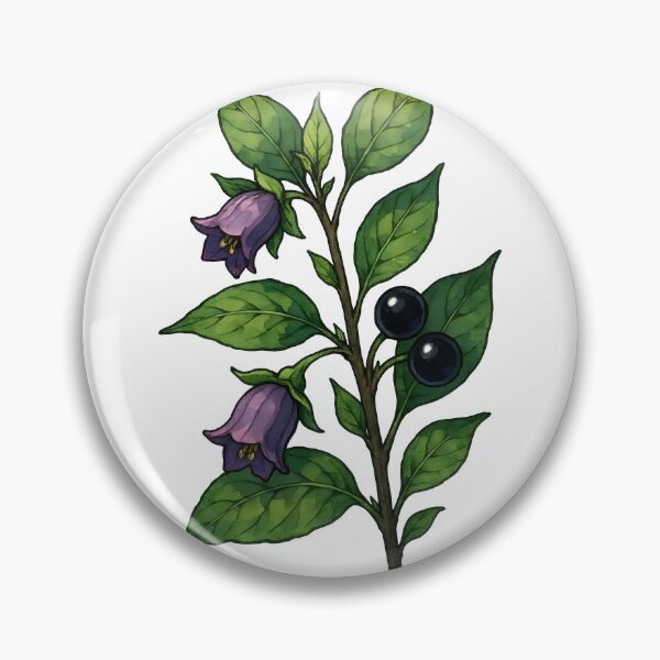 Artikelvorschau, Tollkirsche (Belladonna) Dunkler Botanischer entworfen und verkauft von Dhenin Studio.