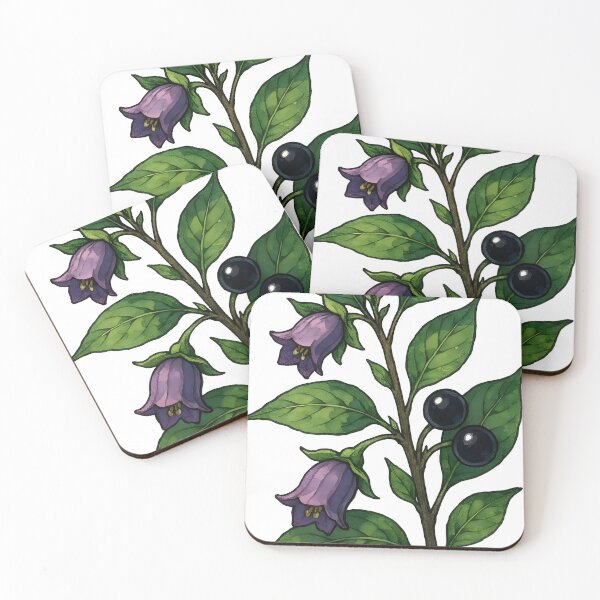 Item preview, Deadly Nightshade Belladonna Dark Botanical designed and sold by Dhenin Studio.