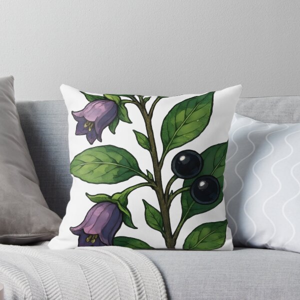 Item preview, Deadly Nightshade Belladonna Dark Botanical designed and sold by Dhenin Studio.