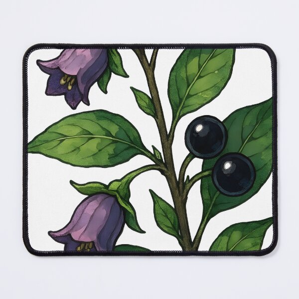 Item preview, Deadly Nightshade Belladonna Dark Botanical designed and sold by Dhenin Studio.