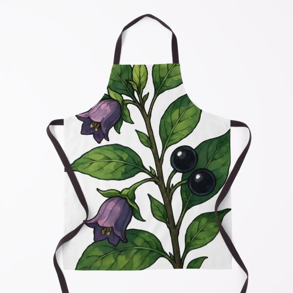 Item preview, Deadly Nightshade Belladonna Dark Botanical designed and sold by Dhenin Studio.