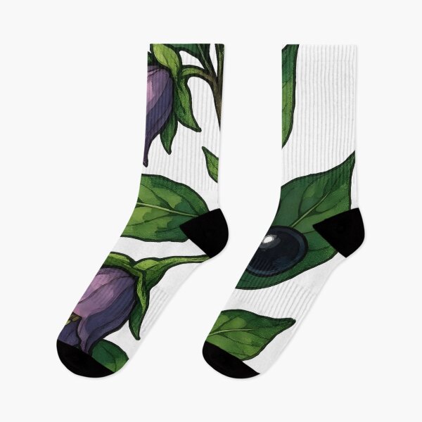 Item preview, Deadly Nightshade Belladonna Dark Botanical designed and sold by Dhenin Studio.