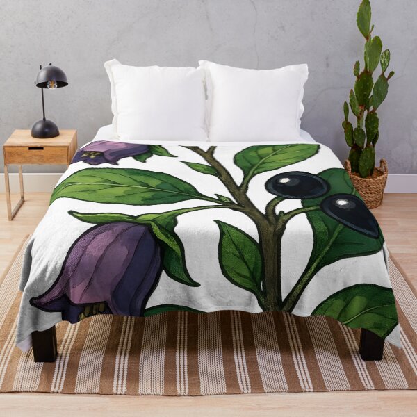 Item preview, Deadly Nightshade Belladonna Dark Botanical designed and sold by Dhenin Studio.