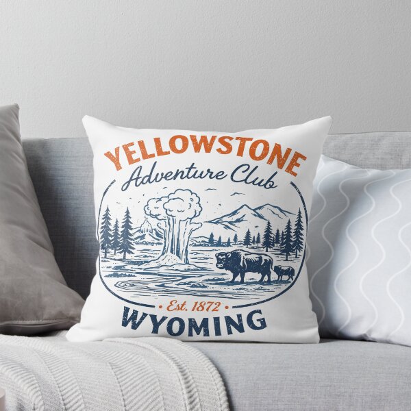 Item preview, Yellowstone Adventure Club Wyoming Poster designed and sold by Matinez Pink.