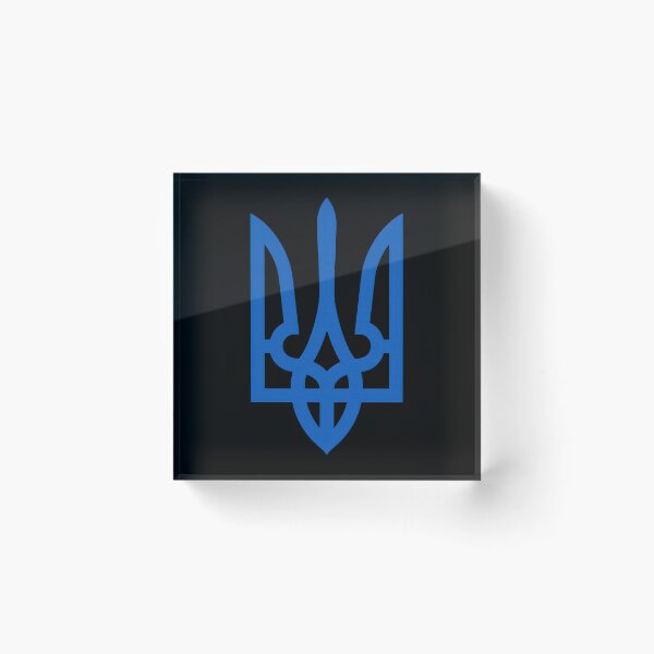 Item preview, Ukrainian Tryzub Blue Emblem designed and sold by ML-Media.