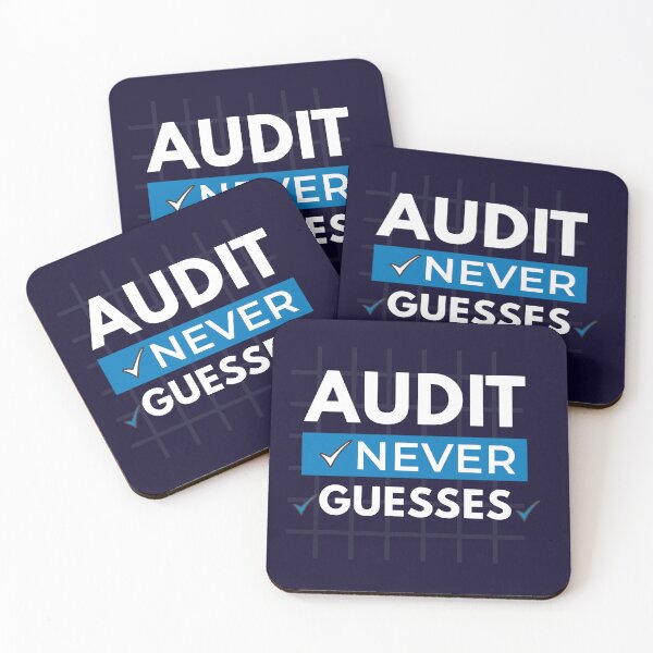 Item preview, Audit Never Guesses | CPA Accountant Auditor Typography Design designed and sold by FCA SIR MERCH .