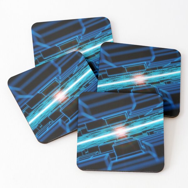 Item preview, Cyan Horizontal Parallel Blocks Swinging designed and sold by Electric Shock!! Design.