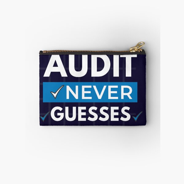 Item preview, Audit Never Guesses | CPA Accountant Auditor Typography Design designed and sold by FCA SIR MERCH .