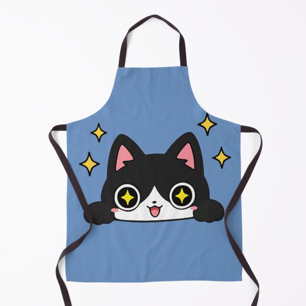 Item preview, Cute Sparkly-Eyed Black Cat Peeking - Kawaii designed and sold by cladeart.