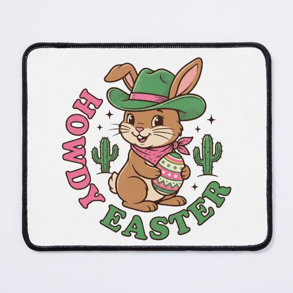 Item preview, Howdy Easter Cute Western Cowboy Bunny Easter Egg designed and sold by raedattia.