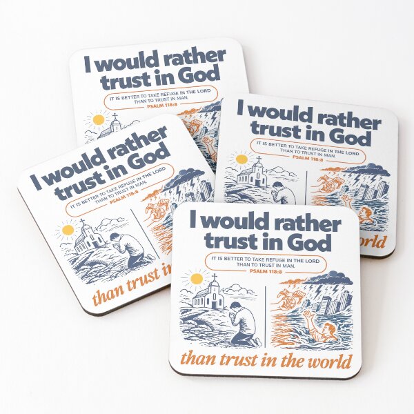 Item preview, Trust in God Psalm 118:8 Faith Poster designed and sold by Matinez Pink.