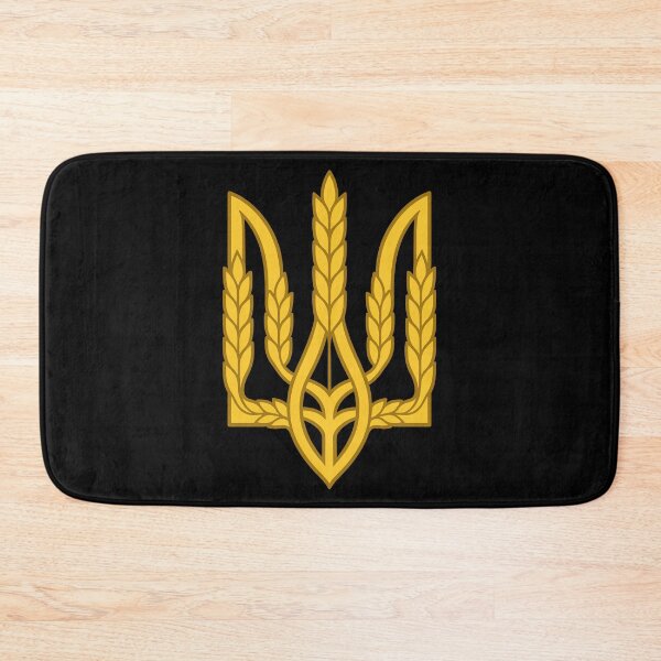 Item preview, Golden Ukrainian Tryzub with Wheat Stalks designed and sold by ML-Media.