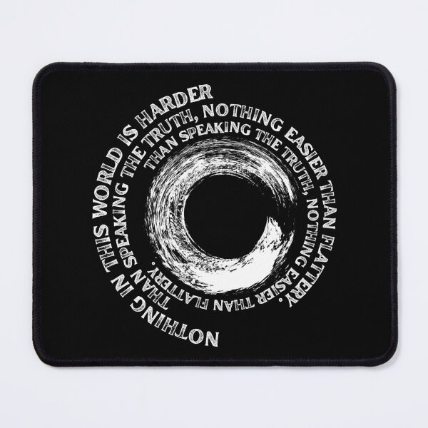 Item preview, Nothing in this world is harder than speaking the truth, nothing easier than flattery Fyodor Dostoevsky - White designed and sold by HYPNK.