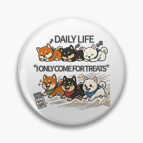 Item preview, Cute Shiba Inu I Only Come For Treats designed and sold by Shiba&Friends_Studio_by_Mintriel.