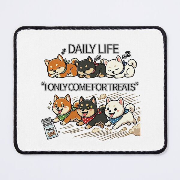 Item preview, Cute Shiba Inu I Only Come For Treats designed and sold by Shiba&Friends_Studio_by_Mintriel.