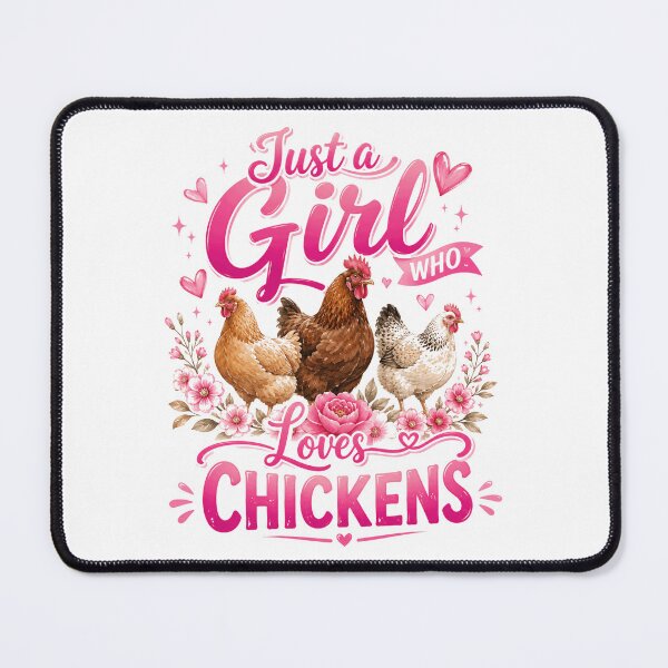 Item preview, Just A Girl Who Loves Chickens Poultry Farming Women designed and sold by JonesFlora2025.