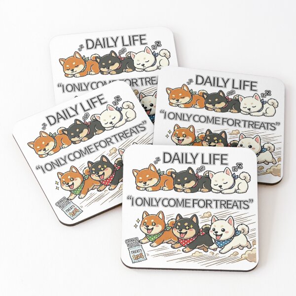 Item preview, Cute Shiba Inu I Only Come For Treats designed and sold by Shiba&Friends_Studio_by_Mintriel.