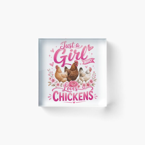 Item preview, Just A Girl Who Loves Chickens Poultry Farming Women designed and sold by JonesFlora2025.