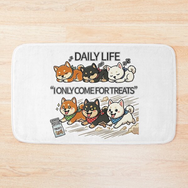 Item preview, Cute Shiba Inu I Only Come For Treats designed and sold by Shiba&Friends_Studio_by_Mintriel.