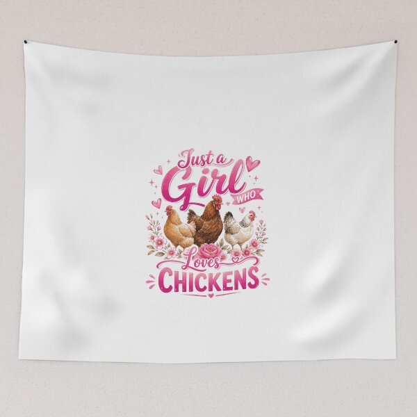 Item preview, Just A Girl Who Loves Chickens Poultry Farming Women designed and sold by JonesFlora2025.