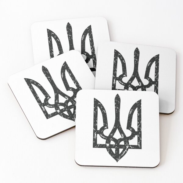 Item preview, Distressed Ukrainian Tryzub Trident Emblem designed and sold by ML-Media.