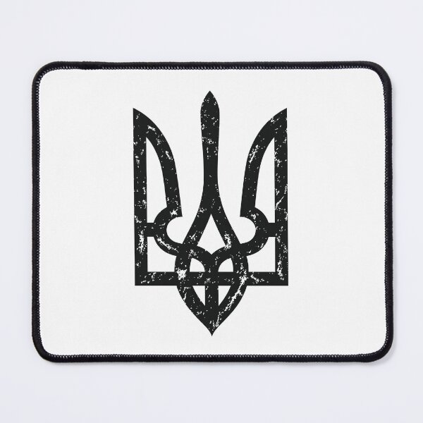 Item preview, Distressed Ukrainian Tryzub Trident Emblem designed and sold by ML-Media.
