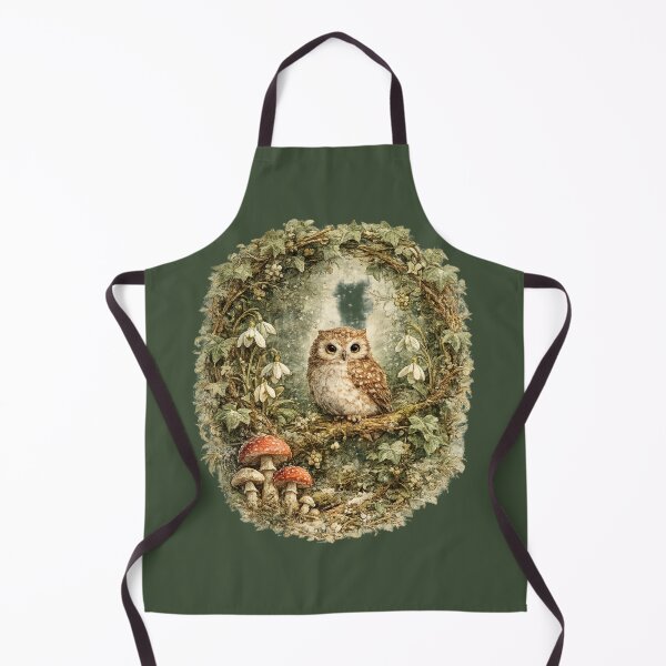 Item preview, Cottagecore Owl Ivy Print – Mystical Woodland Mushroom Circle Art designed and sold by MagicMakerPh.
