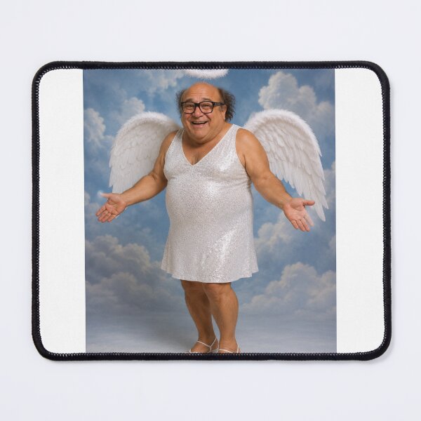 Item preview, Danny devito angel heaven white dress Funny prank meme gift weird birthday designed and sold by CheeseBlueprint.