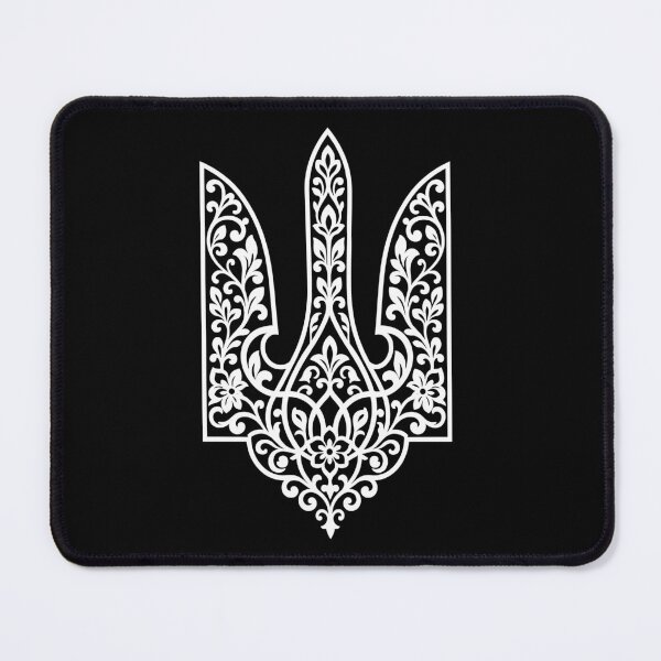 Item preview, Ornate Floral Ukrainian Tryzub designed and sold by ML-Media.