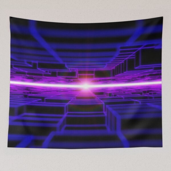 Item preview, Blue Horizontal Parallel Blocks Swinging designed and sold by Electric Shock!! Design.