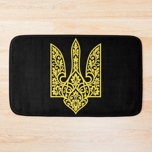 Item preview, Floral Ukrainian Tryzub Emblem designed and sold by ML-Media.