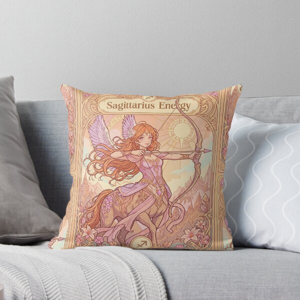 Item preview, Sagittarius Energy Art Nouveau Anime Centaur Archer – Mystical Zodiac Fantasy Illustration designed and sold by RSDigitalPrintDesign.
