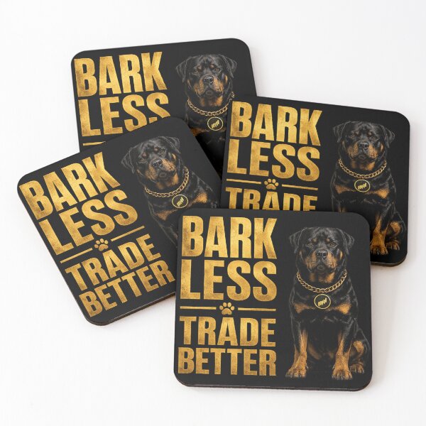 Item preview, Bark Less Trade Better Rottweiler Trader Shirt Funny Forex Dog Gift designed and sold by PipForgeStudio .