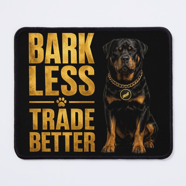Item preview, Bark Less Trade Better Rottweiler Trader Shirt Funny Forex Dog Gift designed and sold by PipForgeStudio .