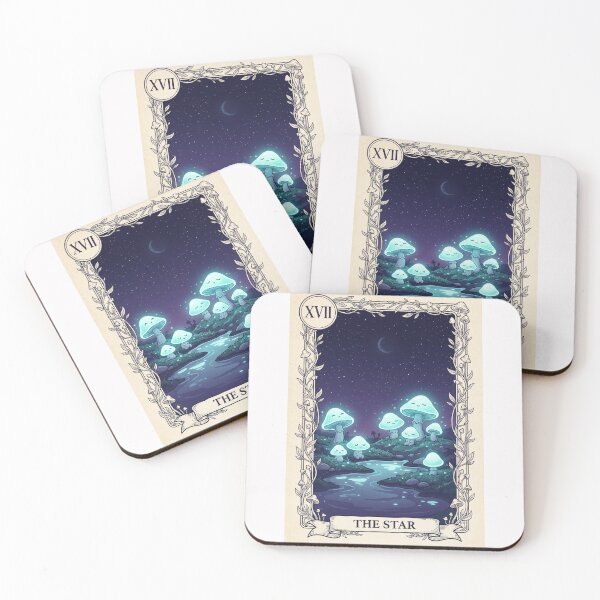 Item preview, Star Mushroom Tarot Card Glowing Fungi designed and sold by SMARTKIT  DESIGNAGENCY.