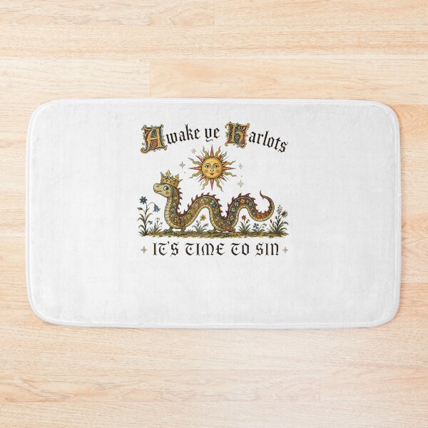 Item preview, Sarcasm Humor Medieval Awake Ye Harlots It's Time To Sin designed and sold by Apparel-Vortex.