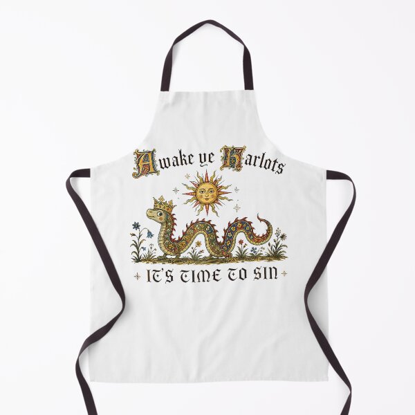 Item preview, Sarcasm Humor Medieval Awake Ye Harlots It's Time To Sin designed and sold by Apparel-Vortex.