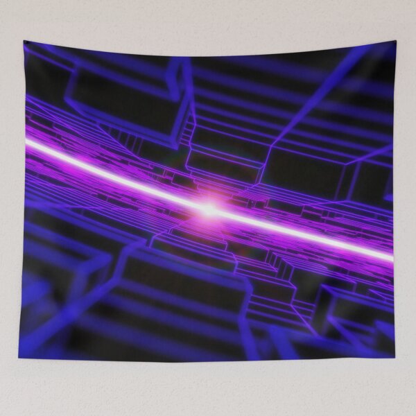 Item preview, Blue Horizontal Parallel Blocks Swinging R2 designed and sold by Electric Shock!! Design.