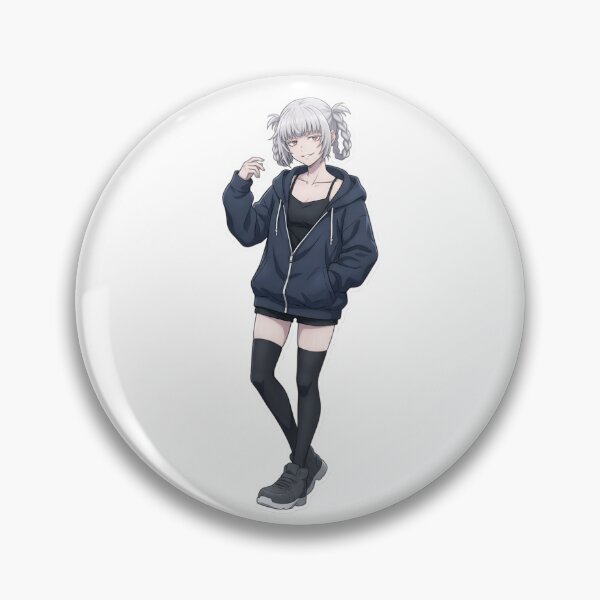 Item preview, Cute Silver Hair Anime Girl Sticker | Kawaii Streetwear Aesthetic Manga Art designed and sold by Bhaskar Digital Art.