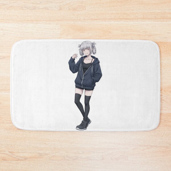 Item preview, Cute Silver Hair Anime Girl Sticker | Kawaii Streetwear Aesthetic Manga Art designed and sold by Bhaskar Digital Art.