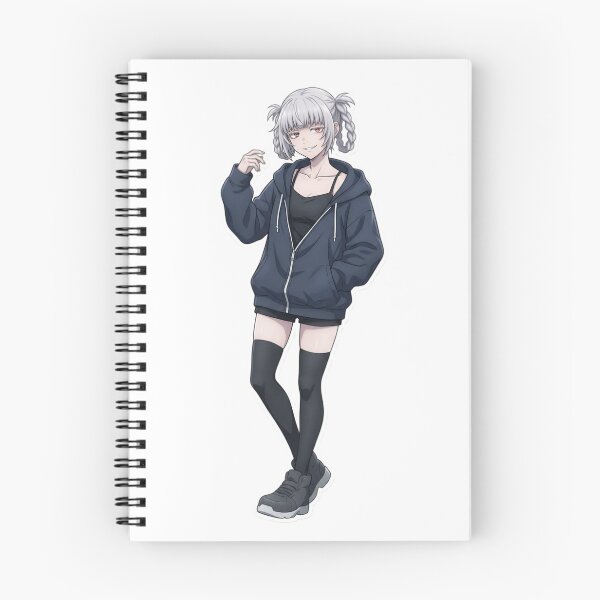 Item preview, Cute Silver Hair Anime Girl Sticker | Kawaii Streetwear Aesthetic Manga Art designed and sold by Bhaskar Digital Art.
