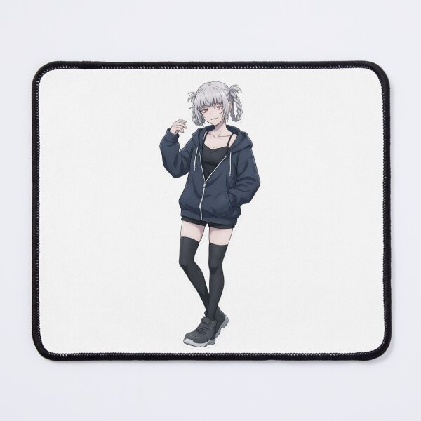 Item preview, Cute Silver Hair Anime Girl Sticker | Kawaii Streetwear Aesthetic Manga Art designed and sold by Bhaskar Digital Art.