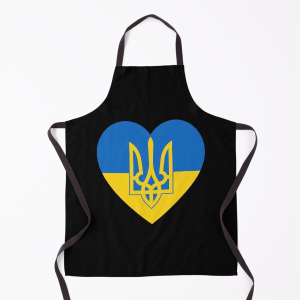 Item preview, Ukrainian Heart with Golden Tryzub designed and sold by ML-Media.