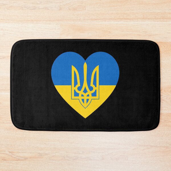Item preview, Ukrainian Heart with Golden Tryzub designed and sold by ML-Media.