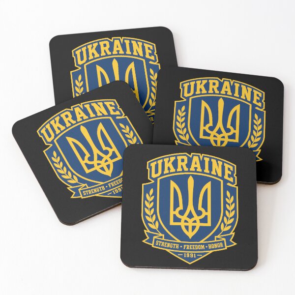 Item preview, Ukraine Tryzub Shield Patriotic Emblem designed and sold by ML-Media.