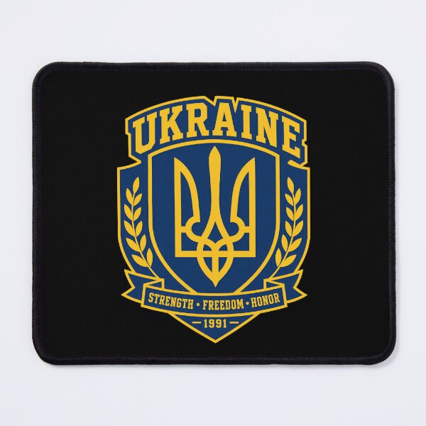 Item preview, Ukraine Tryzub Shield Patriotic Emblem designed and sold by ML-Media.