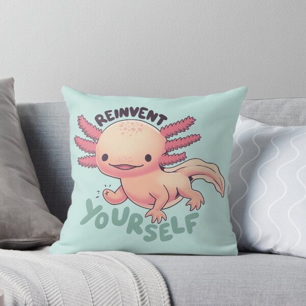 Item preview, Reinvent yourself, axolotl, wildlife, cute animals designed and sold by Geekydog.