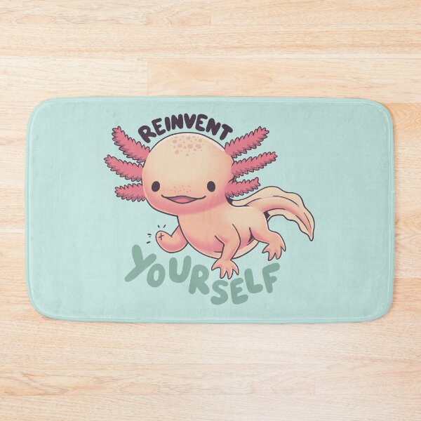 Item preview, Reinvent yourself, axolotl, wildlife, cute animals designed and sold by Geekydog.