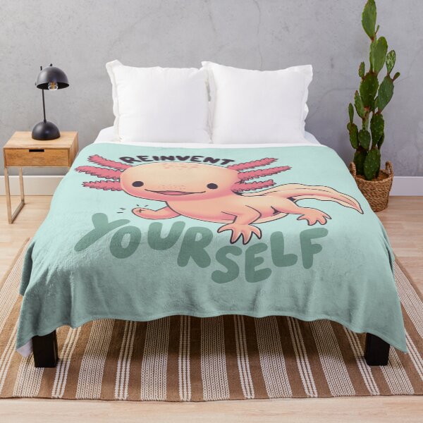 Item preview, Reinvent yourself, axolotl, wildlife, cute animals designed and sold by Geekydog.